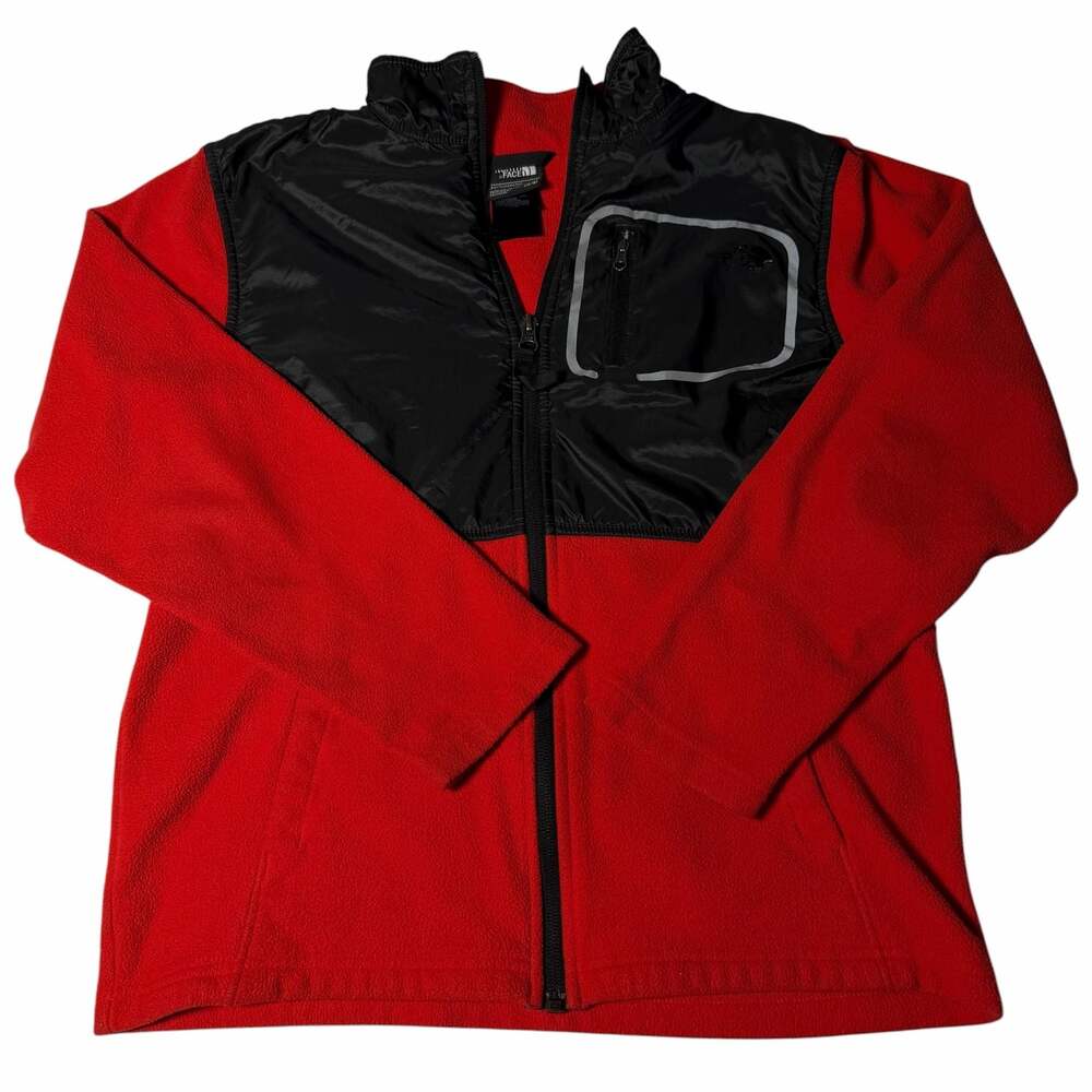 The North Face Boys' Full Zip Fleece Jacket, Red/Black